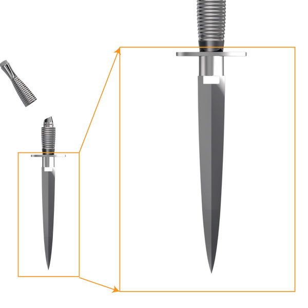 SFT - Commando Dagger - Luxury Square Decanter