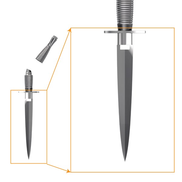 SFT - Commando Dagger - Luxury Square Decanter