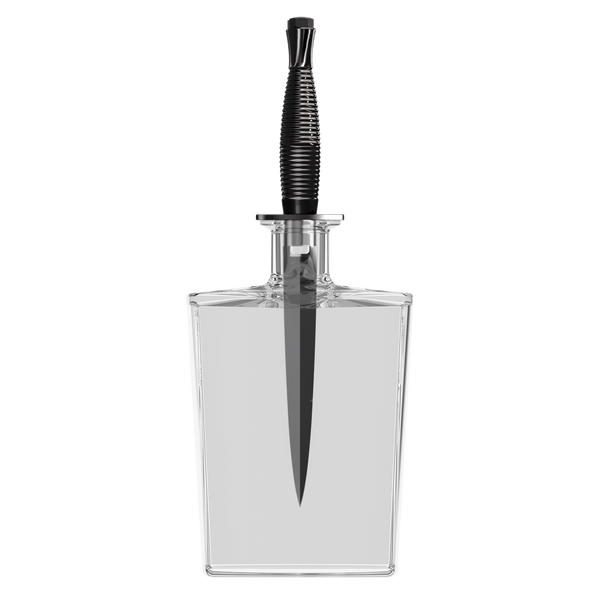Commando Dagger Black - Luxury Square Decanter