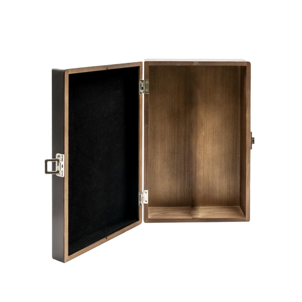 Blackened Elmwood Gift Box - Luxury Decanter