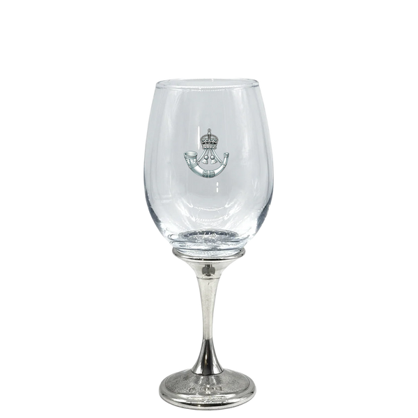 Rifles Pewter Bottom Luxury Wine Glass