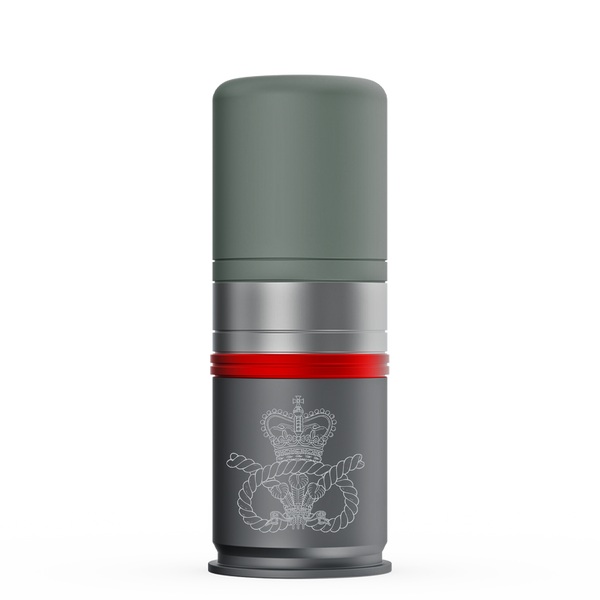 Staffordshire Regiment 40mm CS Gas Grenade Drinks Flask - Aluminium