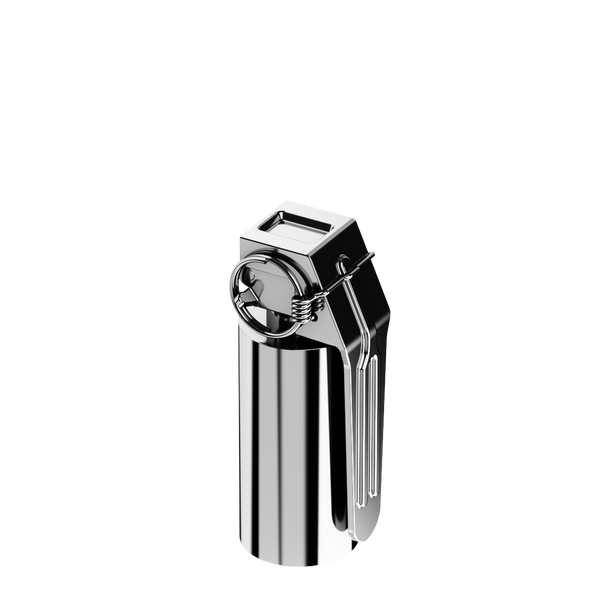 Stun Pin Grenade Flask Stainless Steel
