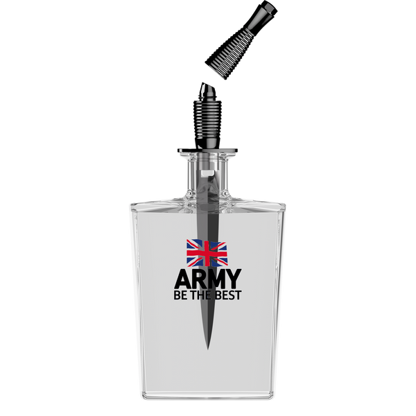UK Infantry Commando Dagger Black - Luxury Square Decanter